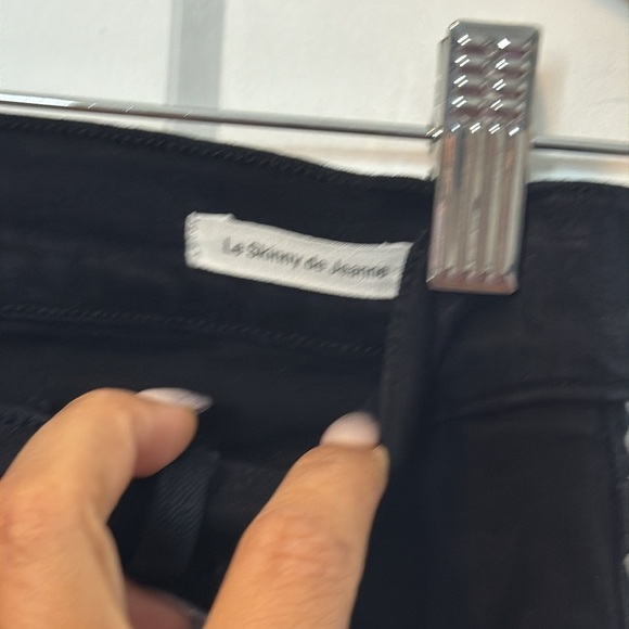 Frame Denim | Le Skinny de Jeanne Black Jeans - Distressed - 24 - Picture 4 of 5